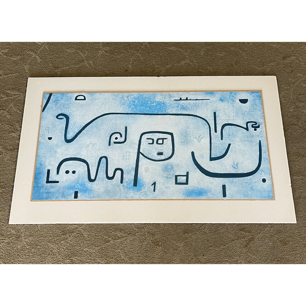 Insula Dulcamara 1938 Canvas Art Print by Paul Klee Blue Original VTG Poster Art